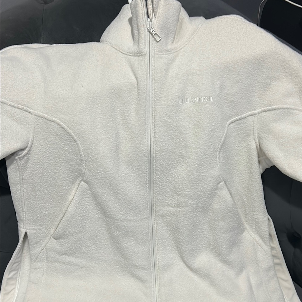 Lululemon White Zip-Up Jacket